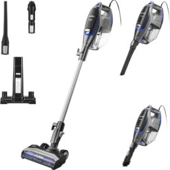 Eureka Corded Stick Vacuum Cleaner for Home Pet Hair, Lightweight Vacuum Cleaner with Powerful Suction, Blue, NES520BL