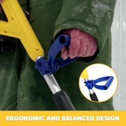 Mellif Brushless Snow Shovel with 4.0Ah Battery & Charger Kit, 12in. Clear Width, Heavy-Duty, Cordless (Yellow & Blue)