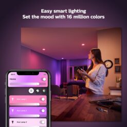 Philips Hue Smart 85W BR30 LED Bulb, White and Color Ambiance Color, Changing Light, 1 Pack