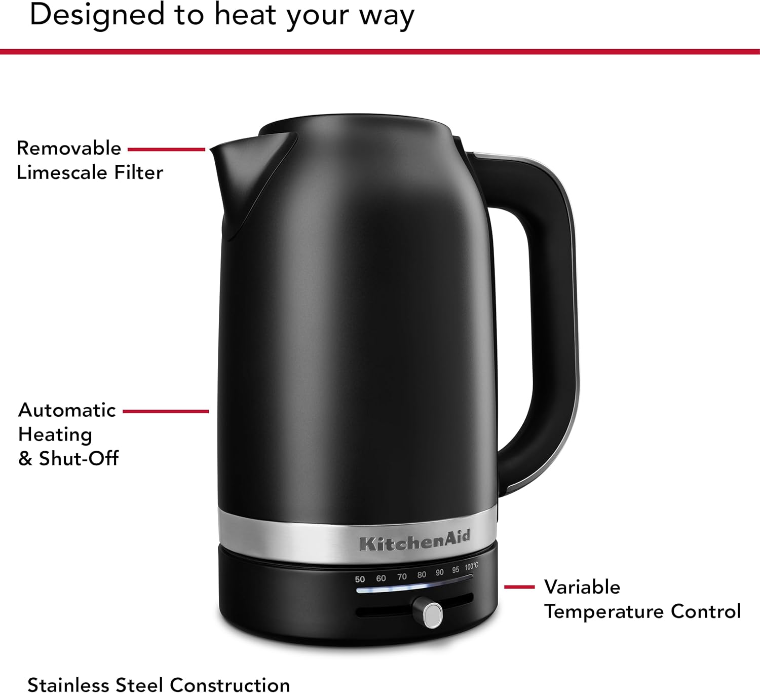 KitchenAid 1.7 Liter Electric Kettle, KEK1701