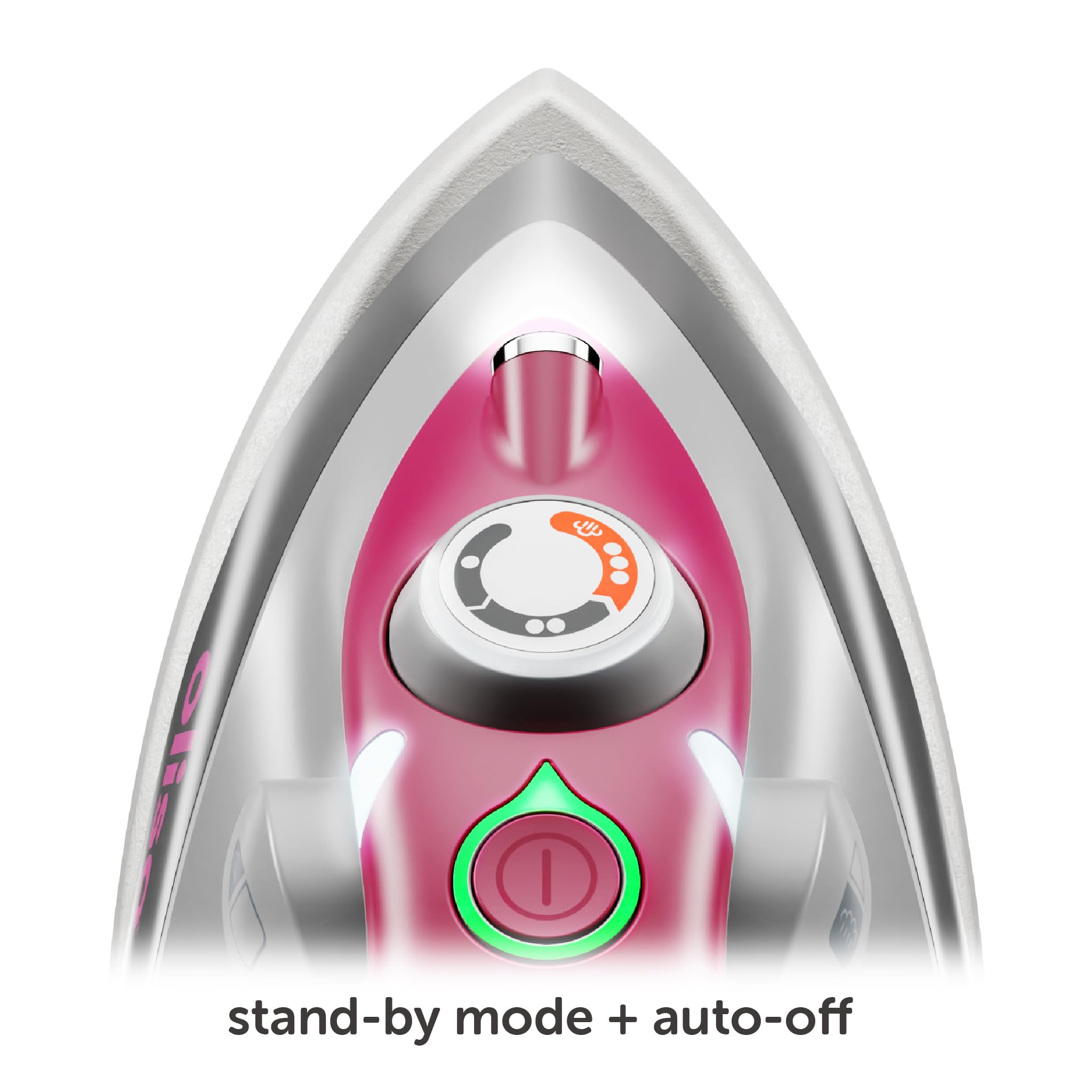 Oliso M3Pro Project Steam Iron with Solemate, 1000 Watt Ceramic Soleplate Steam Iron, Raspberry