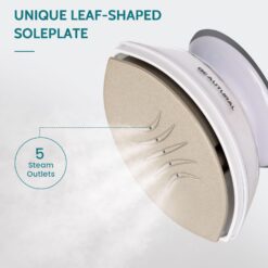 BEAUTURAL Mini Travel Steam Iron for Clothes with Dual Voltage, Non-Stick Soleplate, Anti-Slip Handle