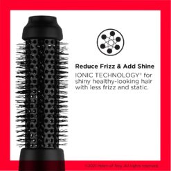 REVLON One-Step Root Booster Round Blow Dryer Brush and Hair Styler, Boost Roots, 1 ½ inch Barrel (Black)