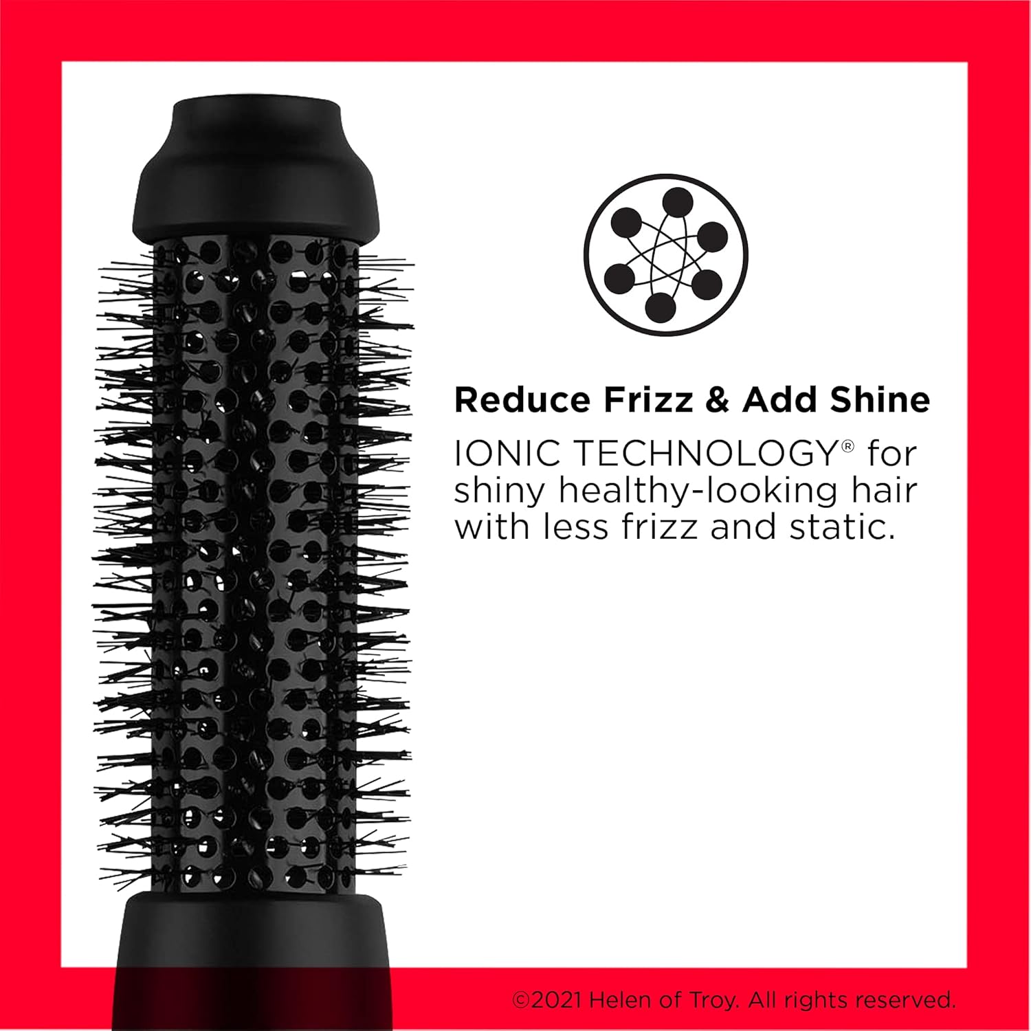 REVLON One-Step Root Booster Round Blow Dryer Brush and Hair Styler, Boost Roots, 1 ½ inch Barrel (Black)