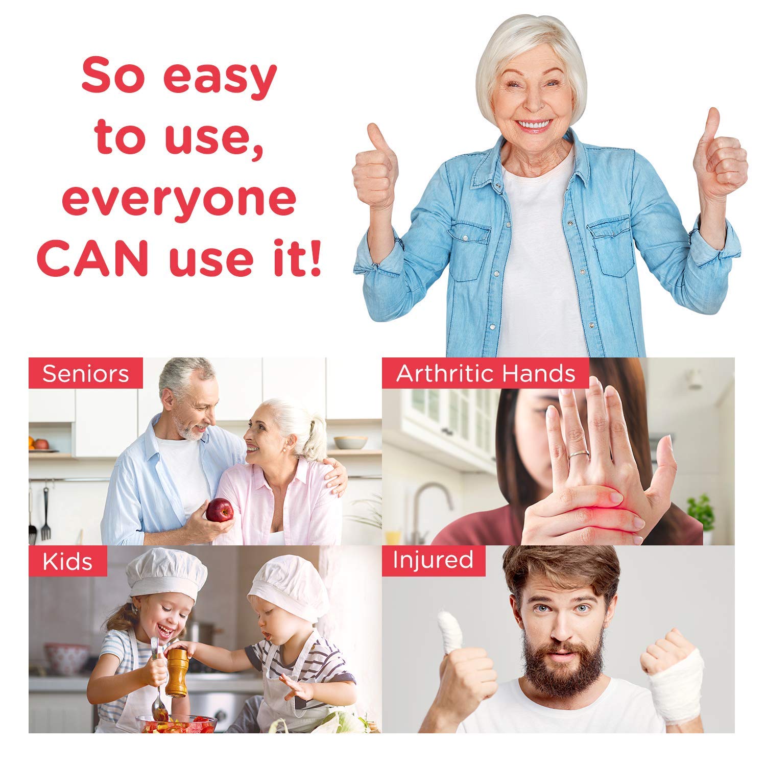 Kitchen Mama Auto Electric Can Opener Open Your Cans with A Simple Press of Button