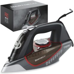 Bartnelli Pro Luxury Steam Iron for Clothes, New Powerful Steam Technology, Non-Stick Ceramic Soleplate, 1700 Watts