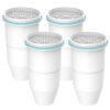 AQUA CREST NSF/ANSI 42,53&372 Certified Multiple-Stage Replacement Water Filters, 4 Pack