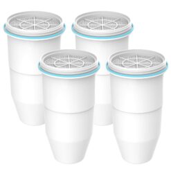 AQUA CREST NSF/ANSI 42,53&372 Certified Multiple-Stage Replacement Water Filters, 4 Pack