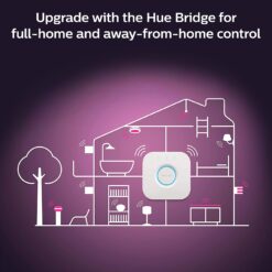 Philips Hue Smart 85W BR30 LED Bulb, White and Color Ambiance Color, Changing Light, 1 Pack