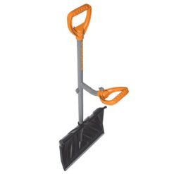 ERG-SNSH18 Steel Shaft Impact Resistant Snow Shovel, 18-Inch Shovel, 48-Inch Shaft, Polycarbonate Shovel