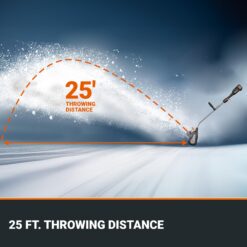 WORX Nitro 40V 12'' Electric Snow Shovel, 4-Car Driveway Cordless Snow Thrower, 2 Speeds Brushless Motor, WG460