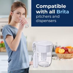 Pureline Replacement for Brita Filter, Pitchers and Dispensers, Classic 35557, OB03, Mavea 107007, (6 Pack)