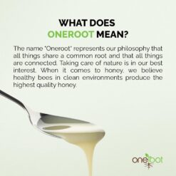 Oneroot Canadian Flower Honey - 1kg / 2.2lbs, Honey Wildflower Unfiltered, Unheated & Creamed