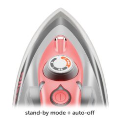 Oliso M3Pro Project Steam Iron with Solemate - 1000 Watt Ceramic Soleplate Steam Iron | Coral