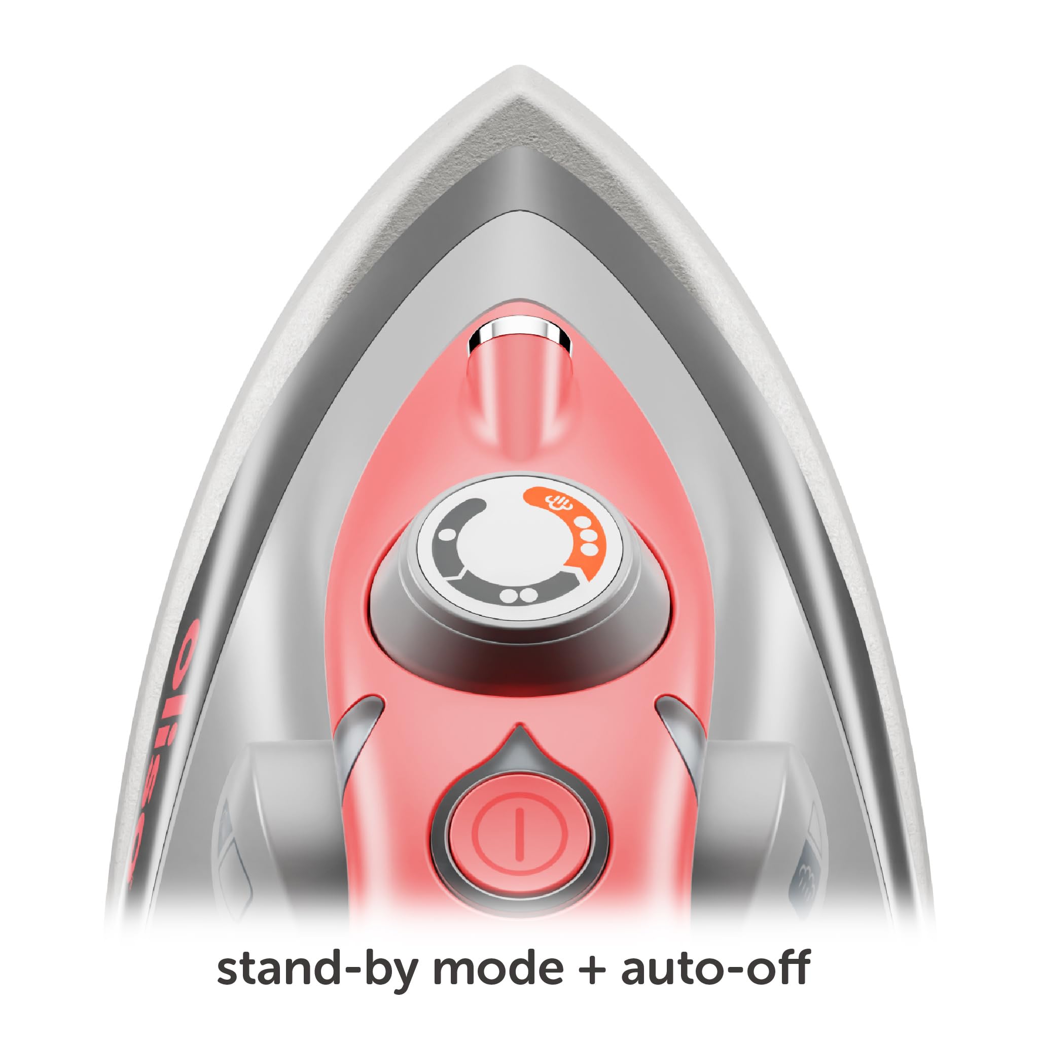 Oliso M3Pro Project Steam Iron with Solemate - 1000 Watt Ceramic Soleplate Steam Iron | Coral
