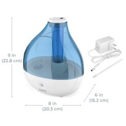 Pure Enrichment MistAire Ultrasonic Cool Mist Humidifier - Quiet Air Humidifier for Bedroom - Lasts Up To 25 Hours