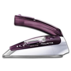 Rowenta Travel Iron, Pro Compact Stainless Steel Soleplate Hand Held Steamer Iron for Clothes, 200 Microsteam Holes, 1000 Watts Ironing