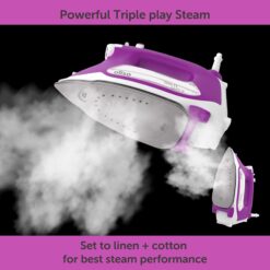 Oliso TG1600 Pro Plus 1800 Watt SmartIron with Auto Lift - for Clothes, Sewing, Quilting and Crafting Ironing, Purple