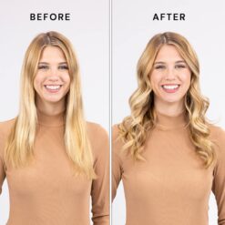 L'ANGE HAIR Le Curl Titanium Curling Wand, Professional Curling Iron for All Hair Types, Clip Free Hair Curler, Blush 1.25” (32MM)