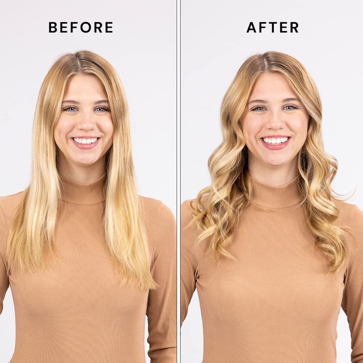 L'ANGE HAIR Le Curl Titanium Curling Wand, Professional Curling Iron for All Hair Types, Clip Free Hair Curler, Blush 1.25” (32MM)