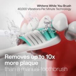 Aquasonic Vibe Series Ultra, Whitening Toothbrush, ADA Accepted Electric Toothbrush - 8 Brush Heads & Travel Case