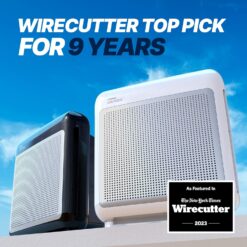 COWAY Air Purifiers for Home Up to 1,748ft², True HEPA Filter for Smoke, Allergies, Pet Dander, Odor, Air Quality Monitor, Auto&Eco Mode, Black
