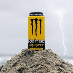 Monster Energy Rehab Tea + Lemonade + Energy, Energy Iced Tea, Energy Drink 15.5 Ounce (Pack of 15)