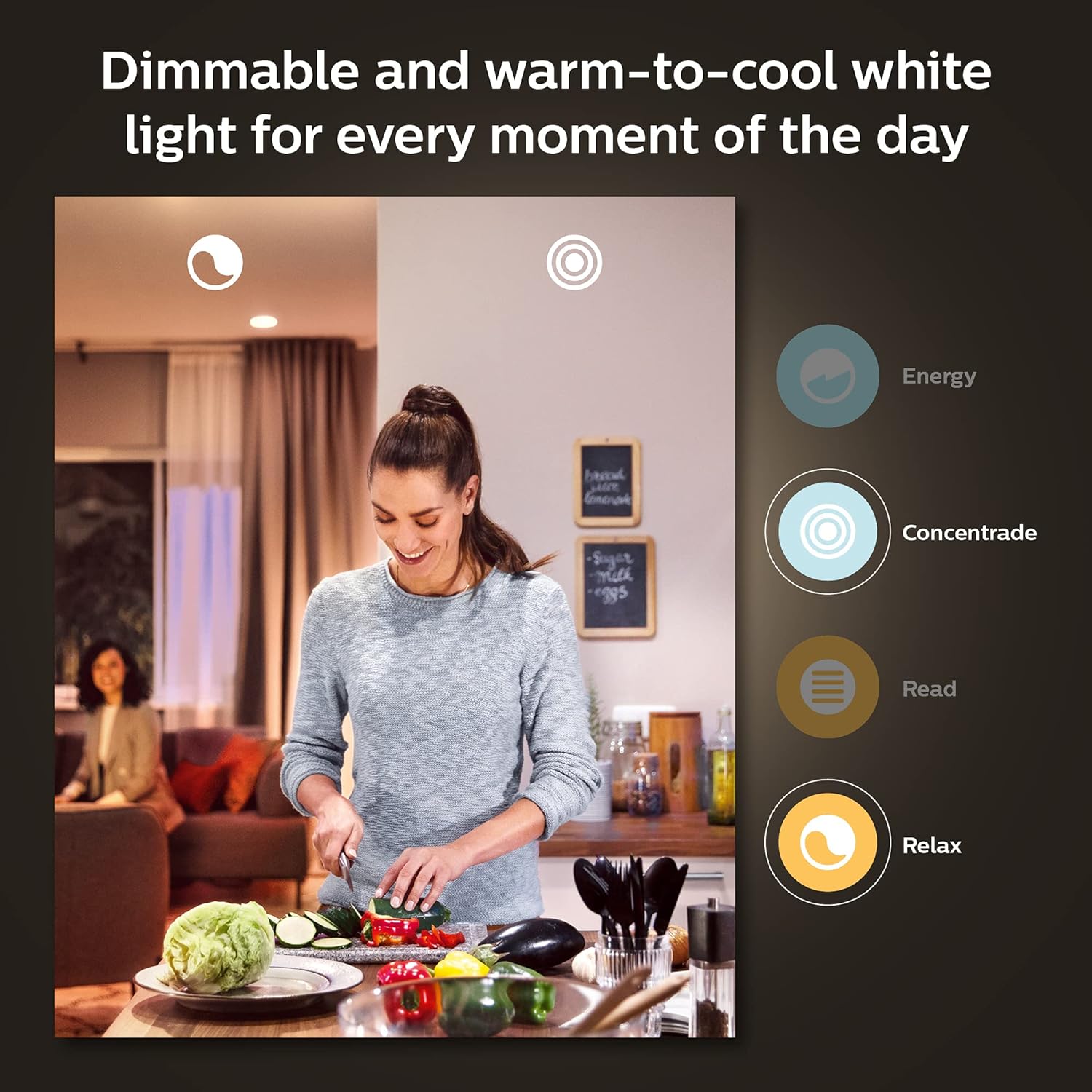Philips Hue Smart 40W B39 Candle-Shaped LED Bulb, White and Color Ambiance Color, Changing Light, 1 Pack