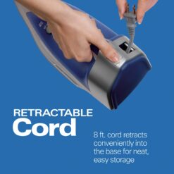 Hamilton Beach Steam Iron & Vertical Steamer for Clothes with Scratch-Resistant Durathon Soleplate, 1500 Watts, Blue