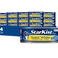 StarKist Solid White Albacore Tuna in Water, 5 oz (24 Pack) Canned Tuna Fish, Wild Caught, Gluten Free