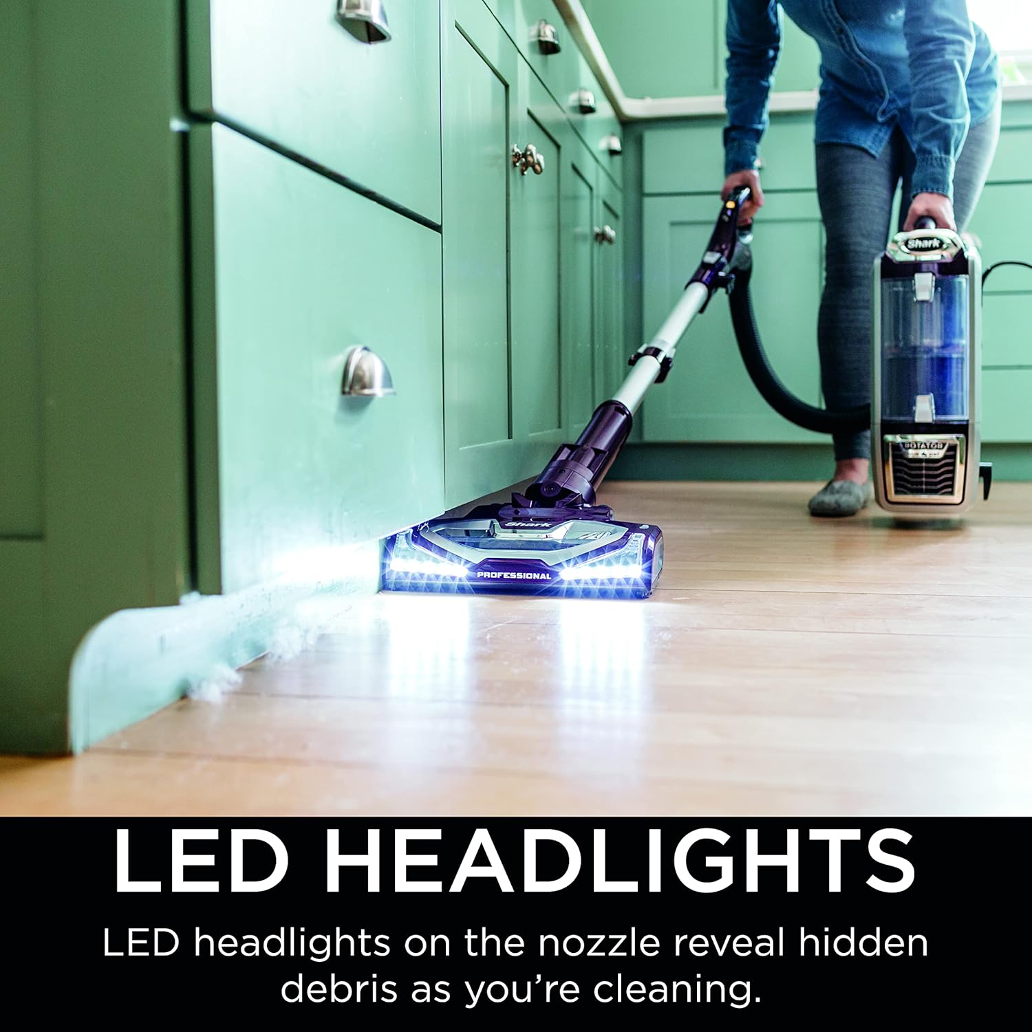 Shark NV752 Rotator Powered Lift-Away TruePet Upright Vacuum with HEPA Filter, Large Dust Cup Capacity, LED Headlights