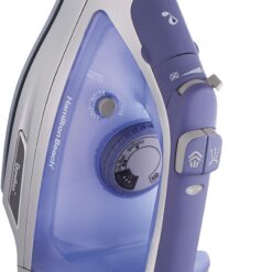 Hamilton Beach Steam Iron & Vertical Steamer for Clothes with Scratch-Resistant Durathon Soleplate, 1500 Watts, Blue