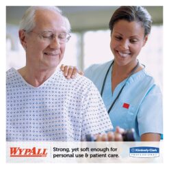 WypAll General Clean L30 Heavy Duty Cleaning Towels (05816), Strong and Soft Wipes, White, 120 Sheets / Pop-Up Box, 6 Boxes / Case, 720 Wipes / Case