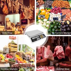 YIFOR Digital Commercial Price Scale 88lb/40kg Price Computing Scale, Food Produce Counting Weight Scale