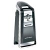 Hamilton Beach Smooth Touch Electric Automatic Can Opener with Easy Push Down Lever, Extra Tall, Black and Chrome (76606AG)
