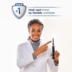 Oral-B iO Series 5 Rechargeable Electric Toothbrush with Visible Pressure Sensor to Protect Gums, Black