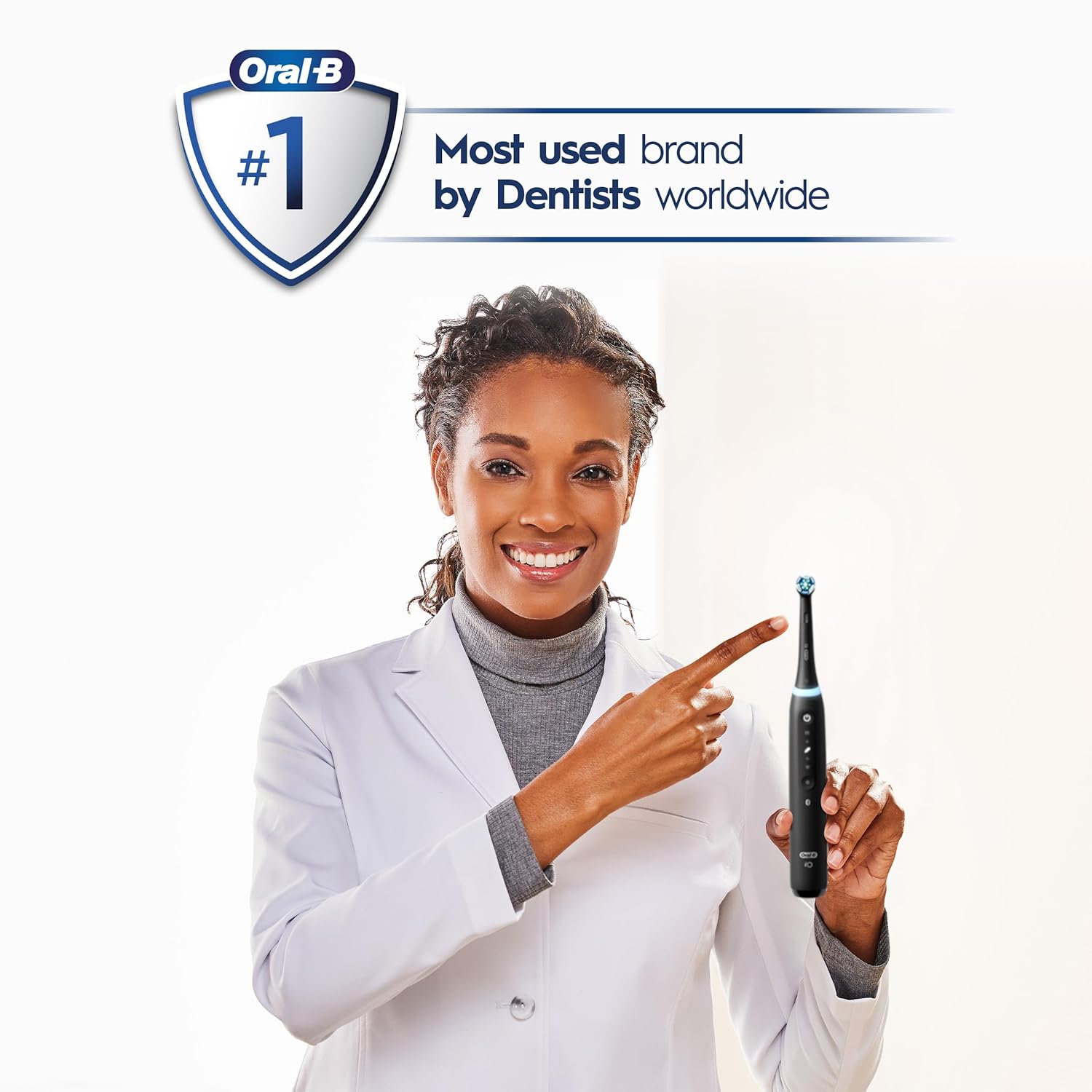 Oral-B iO Series 5 Rechargeable Electric Toothbrush with Visible Pressure Sensor to Protect Gums, Black