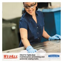 WypAll General Clean L30 Heavy Duty Cleaning Towels (05816), Strong and Soft Wipes, White, 120 Sheets / Pop-Up Box, 6 Boxes / Case, 720 Wipes / Case