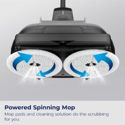 Bissell SpinWave + Vac Cordless, Hard Floor Spin Mop + Vacuum, Lay-Flat, Multi-Use Cleaning, Hard Floor Sanitize Formula Included