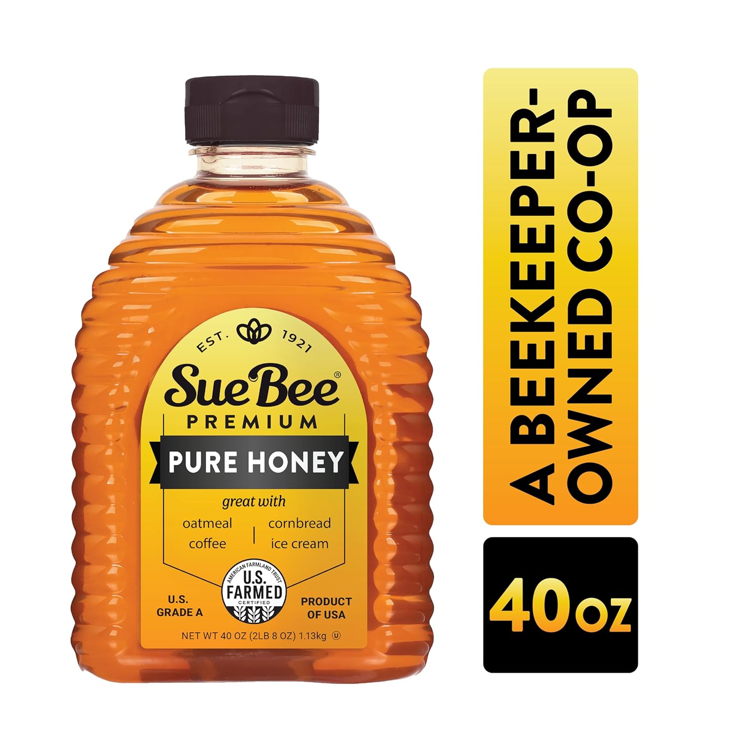 Sue Bee Pure Premium Honey From USA Beekeepers, 40 Ounce (2.5 LB) - Image 2