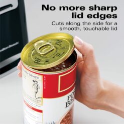 Hamilton Beach Smooth Touch Electric Automatic Can Opener with Easy Push Down Lever, Extra Tall, Black and Chrome (76606AG)