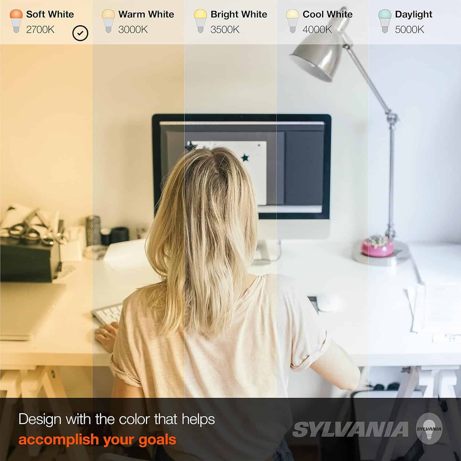 Sylvania LED Flood BR30 Light Bulb, 65W = 9W, 650 Lumens, Dimmable, 2700K, Soft White - 12 Pack (41262)