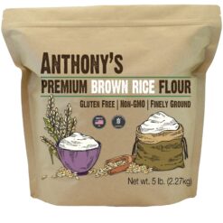 Anthony's Brown Rice Flour, 5 lb, Gluten Free, Non GMO, Product of USA, Vegan