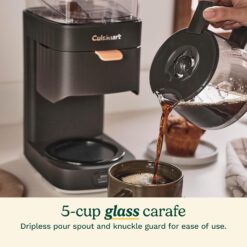 CUISINART Soho 5-Cup Coffee Maker, 800 watts, Black, DCC-5BK