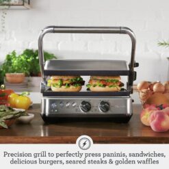 Breville Sear & Press Grill BGR700BSS, Brushed Stainless Steel