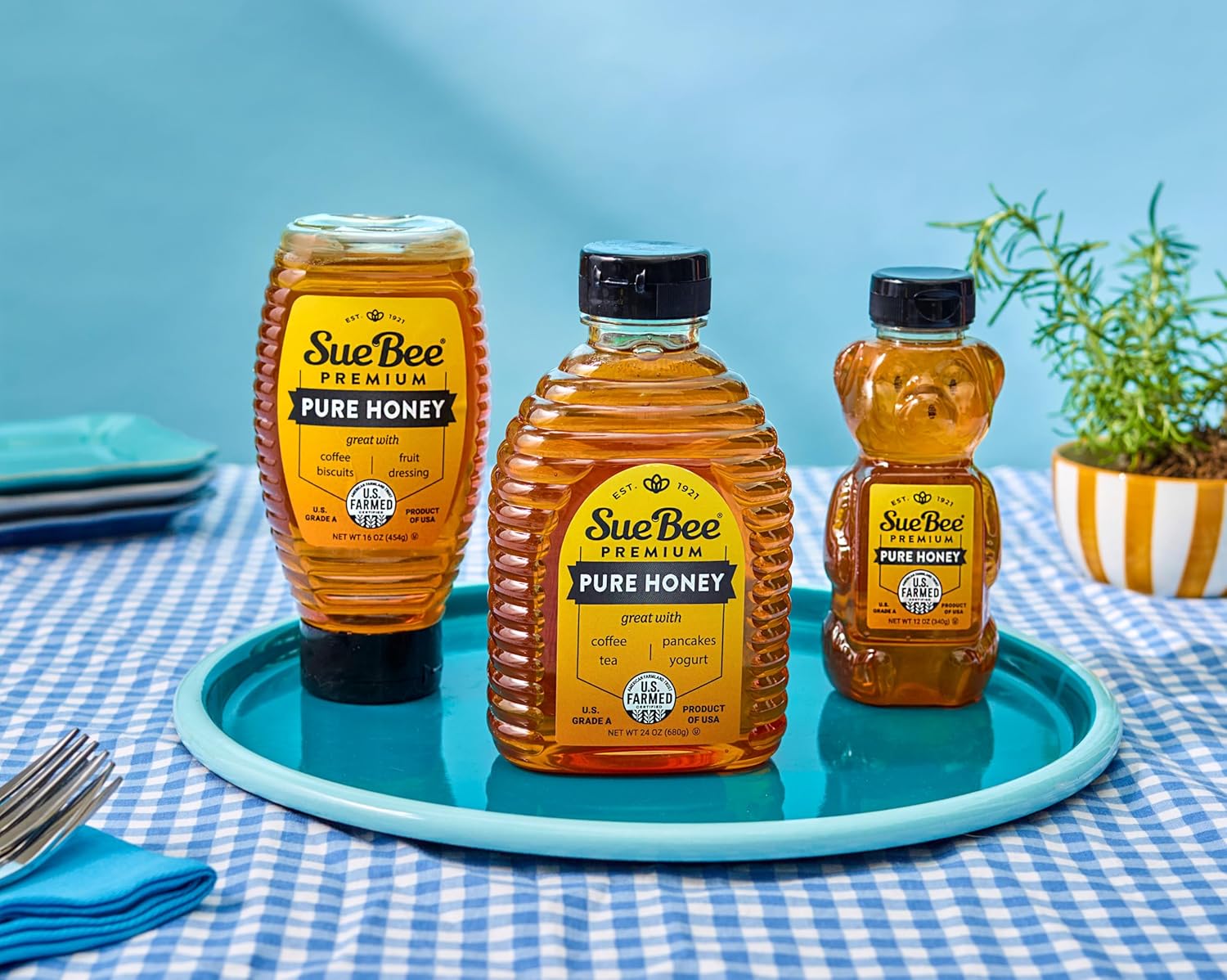 Sue Bee Pure Premium Honey From USA Beekeepers, 40 Ounce (2.5 LB) - Image 3