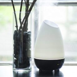 HealthSmart Essential Oil Diffuser, Cool Mist Humidifier and Aromatherapy Diffuser, White