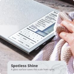 Nutrition Scale by Greater Goods with Food Grade Glass, Perfect for Calorie Counting, Meal Prep, and Weight Loss (Silver)