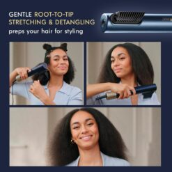INFINITIPRO BY CONAIR DigitalAIRE Hair Dryer, Drying Wand, Straightener, Styler, All in One, Dark Blue
