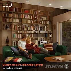 Sylvania LED Flood BR30 Light Bulb, 65W = 9W, 650 Lumens, Dimmable, 2700K, Soft White - 12 Pack (41262)